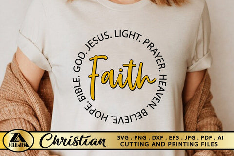 Faith SVG PNG EPS DXF Jesus SVG Christian Quote SVG Cut File SVG zoellartz 