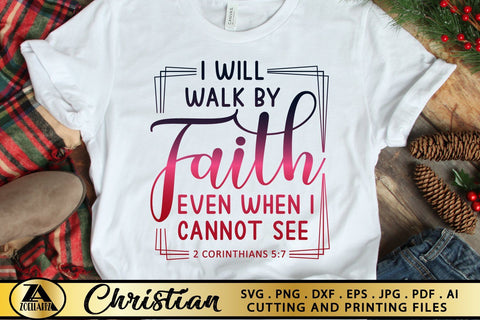 Faith SVG PNG EPS DXF Jesus SVG Christian Quote SVG Cut File SVG zoellartz 