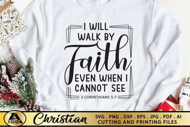 Faith SVG PNG EPS DXF Jesus SVG Christian Quote SVG Cut File SVG zoellartz 