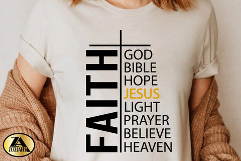 Faith SVG PNG EPS DXF Jesus SVG Christian Quote SVG T-Shirt SVG zoellartz 