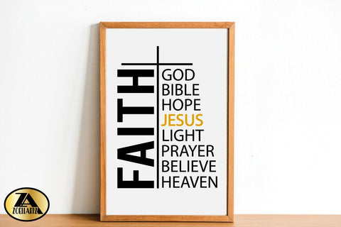 Faith SVG PNG EPS DXF Jesus SVG Christian Quote SVG T-Shirt SVG zoellartz 