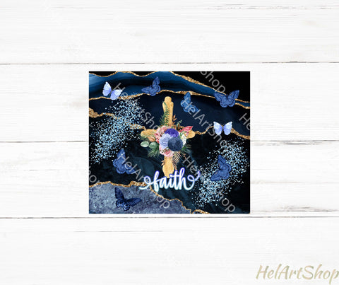 Faith Tumbler PNG | Christian Sublimation Sublimation _HelArtShop_ 