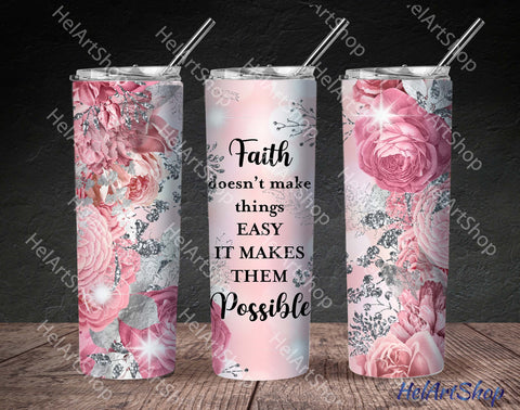 Faith Tumbler PNG Sublimation, Christian Tumbler png Sublimation _HelArtShop_ 