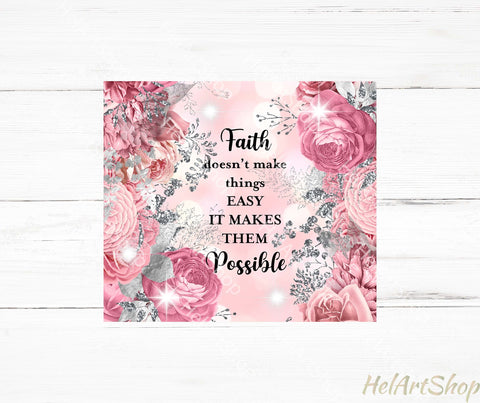 Faith Tumbler PNG Sublimation, Christian Tumbler png Sublimation _HelArtShop_ 