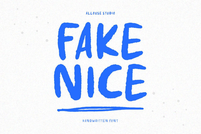 Fake Nice - Handwritten font Font Allouse.Studio 