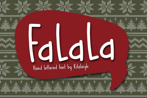 FaLaLa Font Kitaleigh 