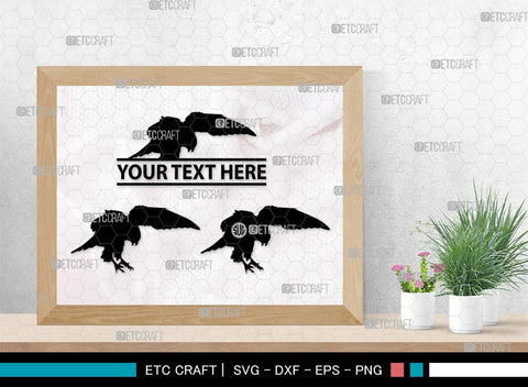 Falcon Bird Monogram, Falcon Bird Silhouette, Falcon Bird SVG, Bird Svg, Falcon Svg, Predator Bird Svg, SB00261 SVG ETC Craft 