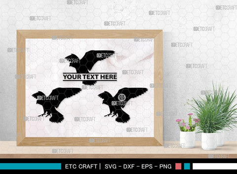 Falcon Bird Monogram, Falcon Bird Silhouette, Falcon Bird SVG, Bird Svg, Falcon Svg, Predator Bird Svg, SB00261 SVG ETC Craft 