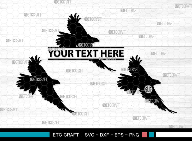 Falcon Bird Monogram, Falcon Bird Silhouette, Falcon Bird SVG, Bird Svg, Falcon Svg, Predator Bird Svg, SB00261 SVG ETC Craft 