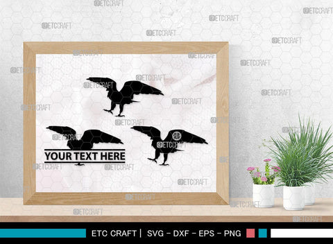 Falcon Bird Monogram, Falcon Bird Silhouette, Falcon Bird SVG, Bird Svg, Falcon Svg, Predator Bird Svg, SB00261 SVG ETC Craft 
