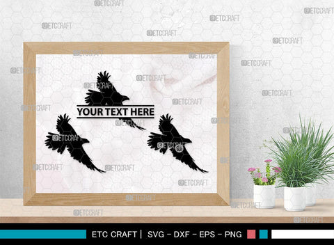 Falcon Bird Monogram, Falcon Bird Silhouette, Falcon Bird SVG, Bird Svg, Falcon Svg, Predator Bird Svg, SB00261 SVG ETC Craft 