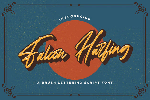 Falcon Harfing - Bold Script Font Font StringLabs 