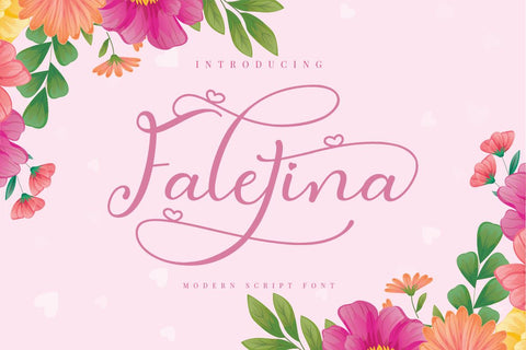Faletina Modern Script Font Font toni_std 