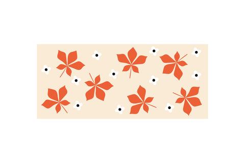 Fall 16 OZ Can Glass. Retro Glass. Autumn Can Glass Wrap SVG Olga Terlyanskaya 