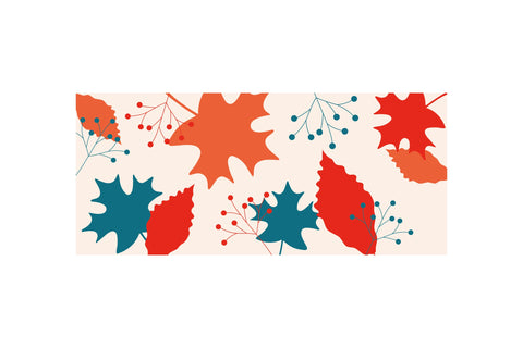 Fall 16 OZ Can Glass. Retro Glass. Autumn Can Glass Wrap SVG Olga Terlyanskaya 