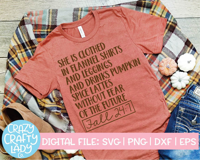 Fall 24:7 | Autumn SVG Cut File SVG Crazy Crafty Lady Co. 