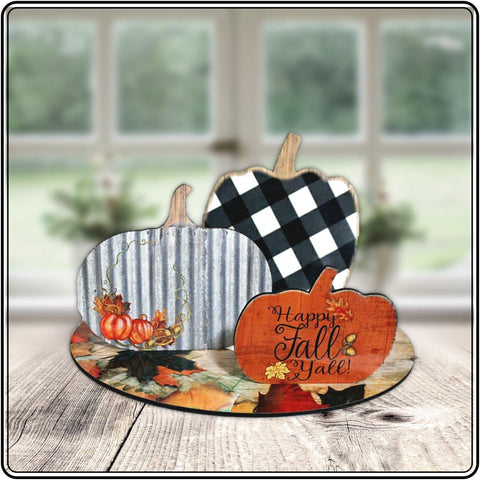 Fall 4 piece Centerpiece Sublimation Designs Sublimation Designs by Rae 