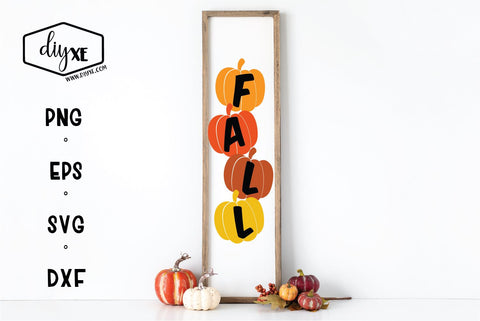Fall - A Front Porch Sign SVG Cut File SVG DIYxe Designs 