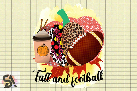 Fall and football Sublimation SVGArt 