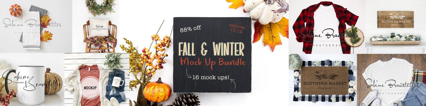 Fall and Winter Mock Up Bundle