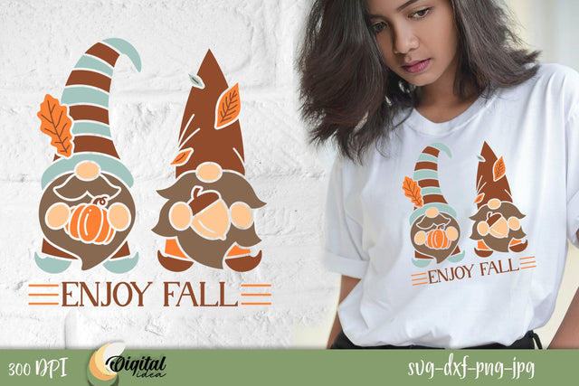Fall Animals Design SVG. Dwarves SVG. Enjoy Fall SVG. SVG Evgenyia Guschina 
