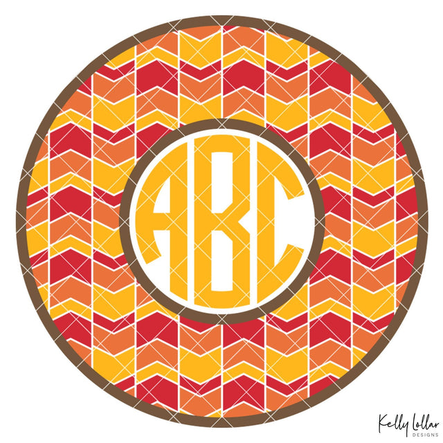 Fall Arrow Monogram Frame SVG Kelly Lollar Designs 