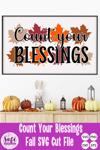 Fall / Autumn Count Your Blessings SVG SVG Safi Design 