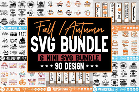 Fall Autumn Mega SVG Bundle 90 Design SVG Svgcraft 