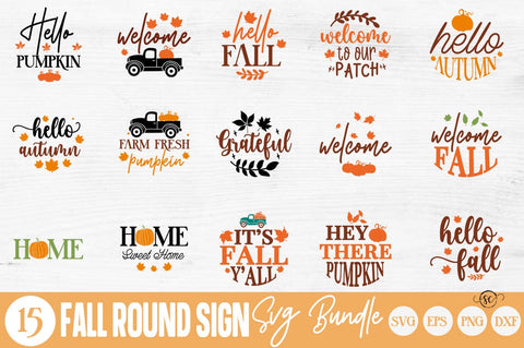 Fall Autumn Mega SVG Bundle 90 Design SVG Svgcraft 