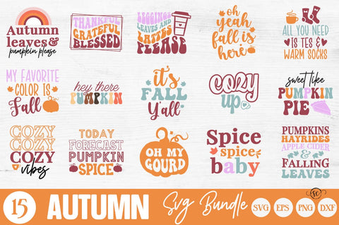 Fall Autumn Mega SVG Bundle 90 Design SVG Svgcraft 