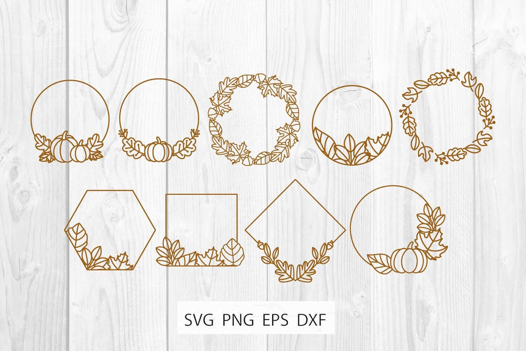 Kid Fall Monogram Fall Autumn monogram svg Bundle - So Fontsy