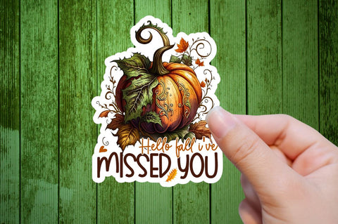 Fall Autumn Printable Stickers Bundle Sublimation Regulrcrative 