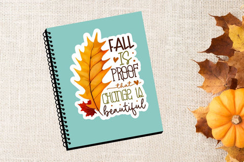 Fall Autumn Printable Stickers Bundle Sublimation Regulrcrative 