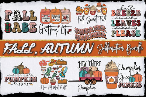 Fall , Autumn Sublimation Design Bundle Sublimation Jagonath Roy 