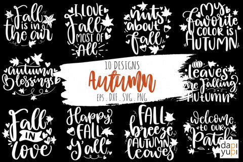 Fall Autumn SVG Bundle, Thanksgiving SVG SVG dapiyupi store 