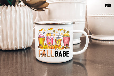 Fall Babe Coffee Sublimation SVG fokiira 