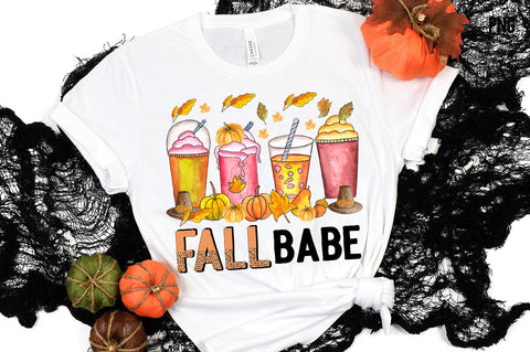 Fall Babe Coffee Sublimation SVG fokiira 