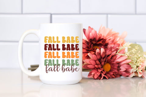 Fall Babe I Groovy Fall SVG SVG Happy Printables Club 