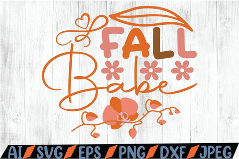 Fall Babe SVG SVG MStudio 