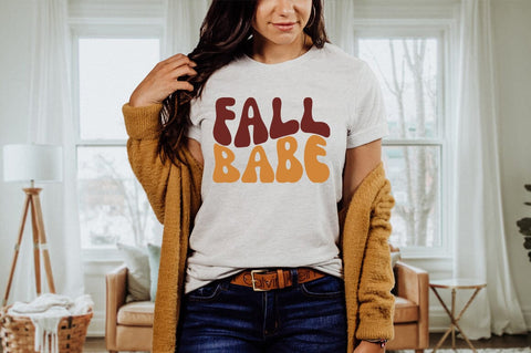 Fall Babe svg, Trendy Fall Sweatshirt png SVG Pickled Thistle Creative 