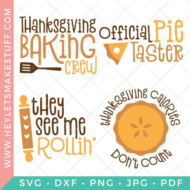 Fall Baking Bundle SVG Hey Let's Make Stuff 