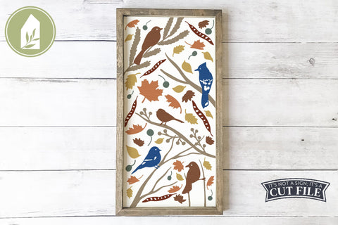 Fall Birds | Fall Sign SVG | Birds SVG | Wood Sign SVG SVG LilleJuniper 