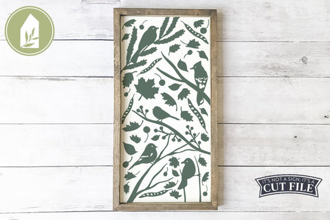 Fall Birds | Fall Sign SVG | Birds SVG | Wood Sign SVG SVG LilleJuniper 