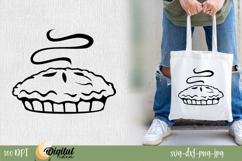 Fall Black inscription SVG. Autumn Pie SVG. SVG Evgenyia Guschina 