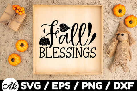 Fall blessings svg SVG akazaddesign 