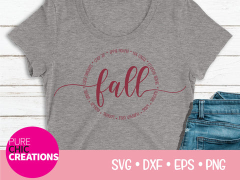 Fall Blurbs - Cricut - Silhouette - svg - dxf - eps - png - Digital File - SVG Cut File - Fall SVG - Fall png - Fall clipart - clipart svg SVG Pure Chic Creations 