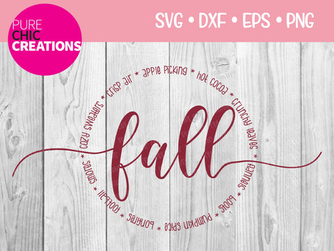 Fall Blurbs - Cricut - Silhouette - svg - dxf - eps - png - Digital File - SVG Cut File - Fall SVG - Fall png - Fall clipart - clipart svg SVG Pure Chic Creations 