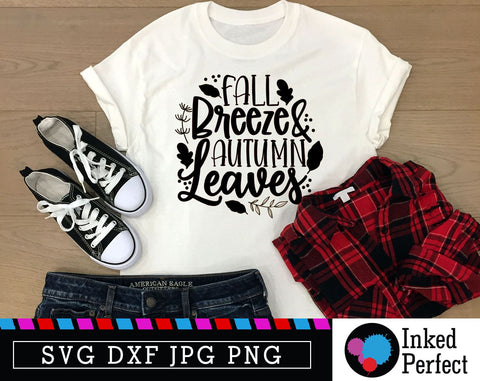Fall Breeze And Autumn Leaves SVG Inked Perfect 