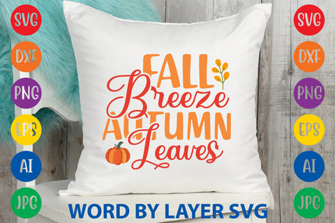 Fall Breeze Autumn Leaves, Autumn SVG Design SVG Rafiqul20606 