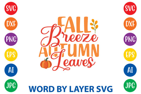 Fall Breeze Autumn Leaves, Autumn SVG Design SVG Rafiqul20606 